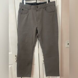 Denali men's travel performance pants in gray size 36/30 in EUC